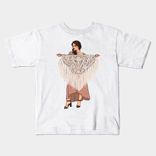 Macramé Lady Kids T-Shirt